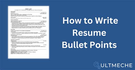 How To Write Bullet Points For Cv In Relaxed English Language