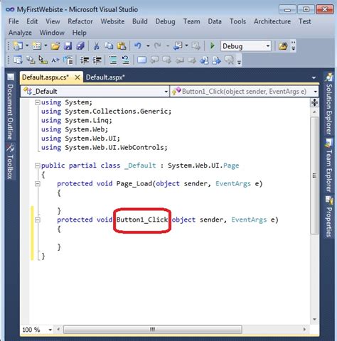 how to write c# code in html page in asp net