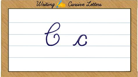 how to write c in cursive capital