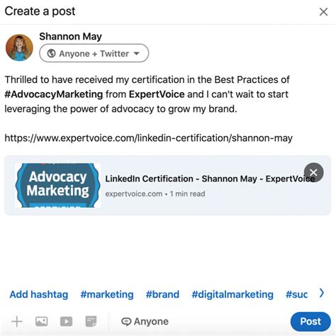 how to write caption for linkedin post