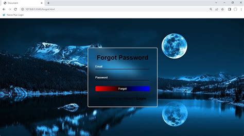 how to write code for forgot password in html