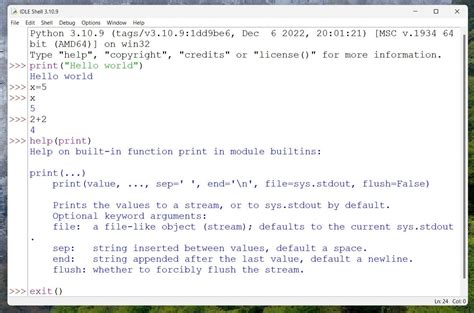 how to write code in python shell