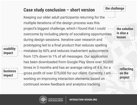 how to write conclusion for a case study