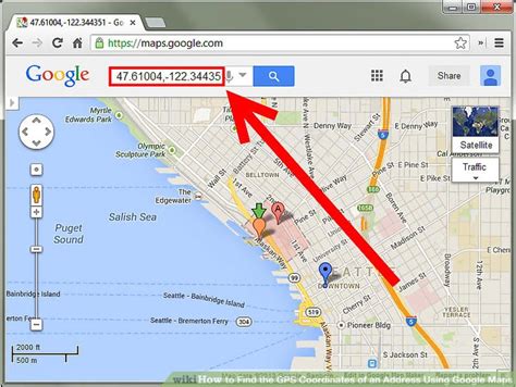 how to write coordinates on google map