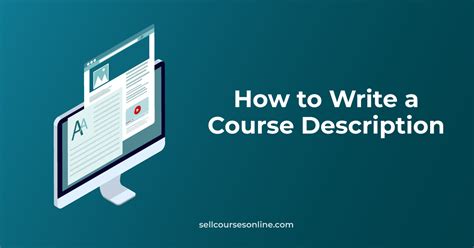how to write course description example