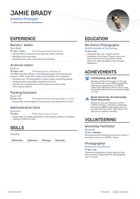 how to write current working experience in cv