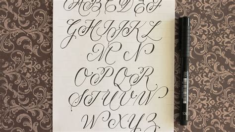 how to write cursive fancy letters for beginners