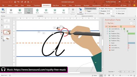 how to write cursive in powerpoint