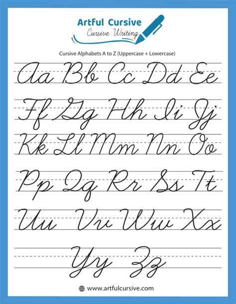 How To Write Cursive Letters A Z