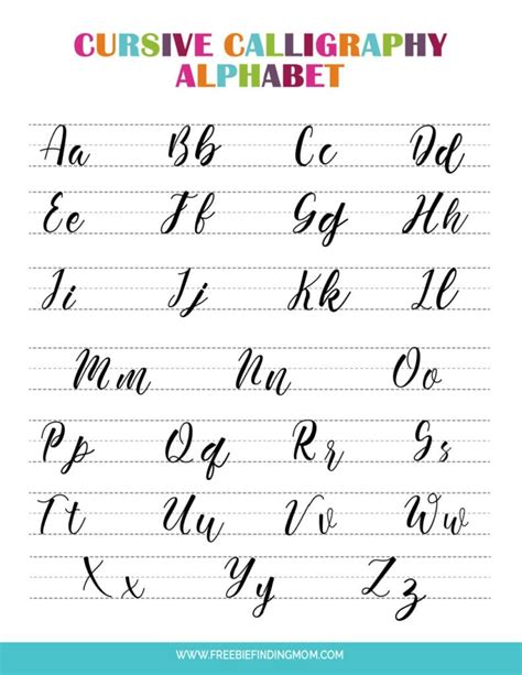 How To Write Cursive Letters Calligraphy