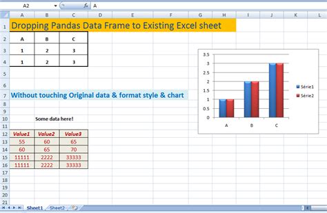 how to write dataframe to existing excel in python