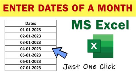 how to write date and month in excel