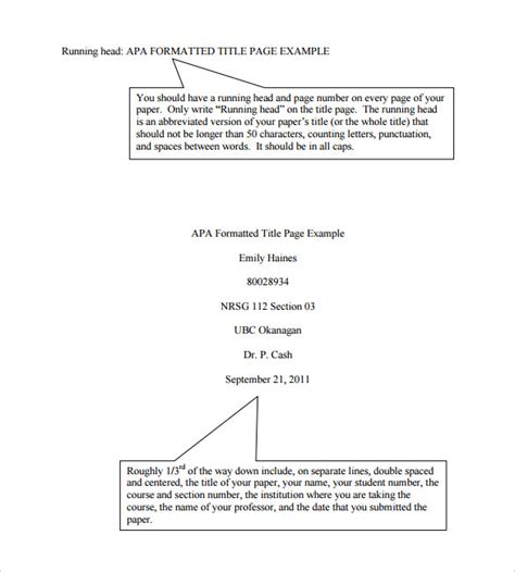 how to write date in apa format title page