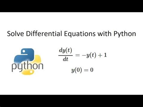how to write differential equations in python