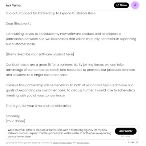 how to write email for collaboration