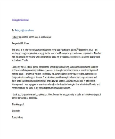 how to write email for job application with reference sample
