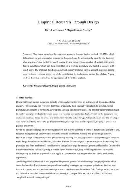 how to write empirical studies in a project
