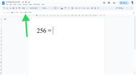 how to write exponents in google docs ipad