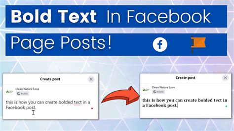 how to write facebook post in bold