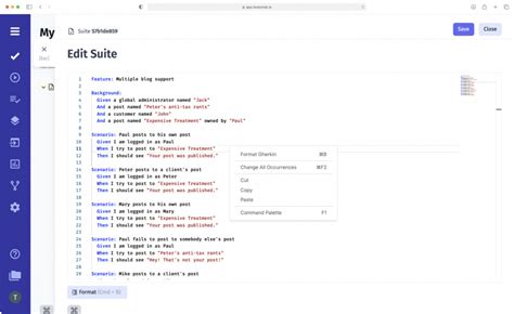 how to write feature files in gherkin