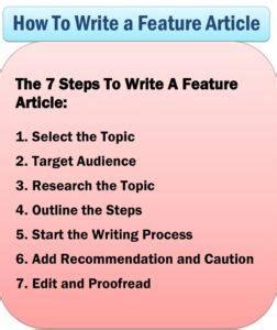 how to write feature writing journalism