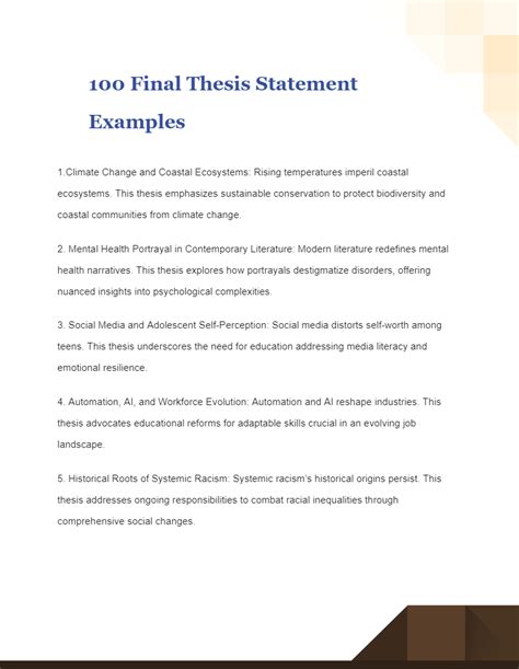 how to write final statement
