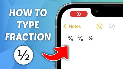 how to write fractions on keyboard phone