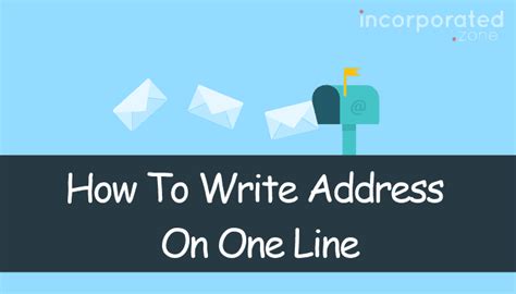 how to write full address in one line