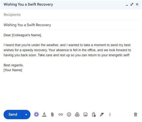 How To Write Get Well Soon In Email