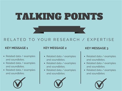 how to write good talking points
