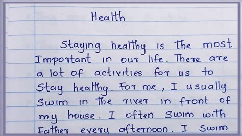How To Write Health Topic