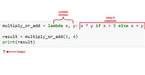 how to write if statement in lambda python
