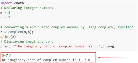 how to write imaginary number in python