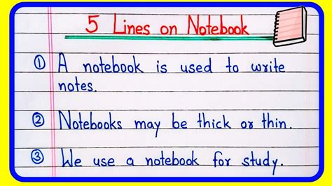How To Write In 5 Lines Notebook