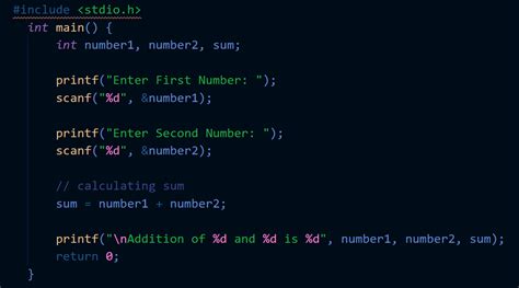 how to write in c programming language