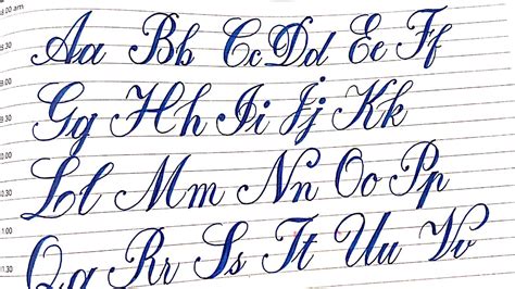 how to write in calligraphy a to z