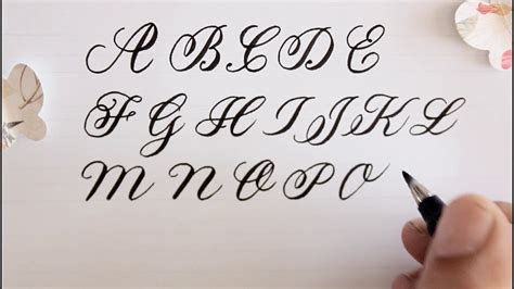 how to write in calligraphy letters