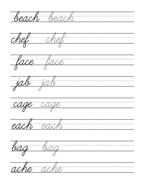 how to write in cursive for kids