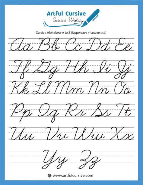 How To Write In Cursive The Alphabet