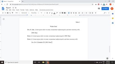how to write in mla format on google slides