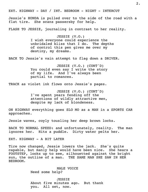 how to write inner monologue in a script