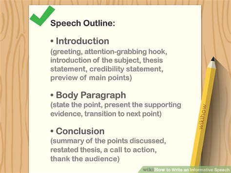 how to write introduction in informative speech