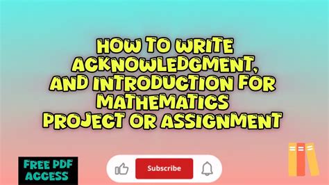 how to write introduction of maths project