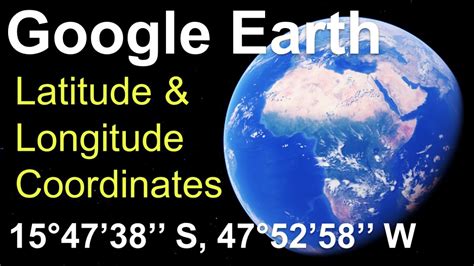 how to write latitude and longitude in google earth