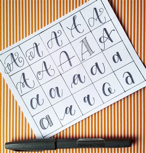 how to write letter a in different ways