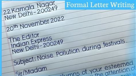 how to write letter to the editor class 10