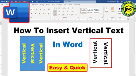 How To Write Letters Vertically In Word