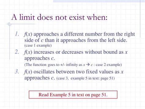 how to write limit does not exist