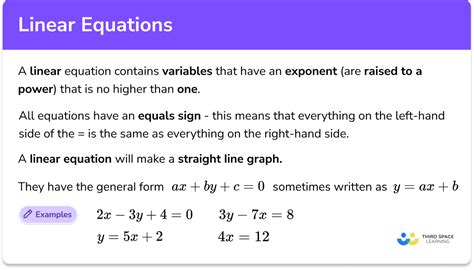 how to write linear equations