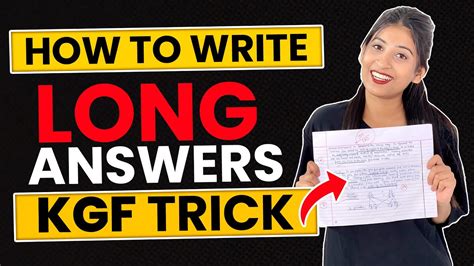 how to write long question answer in english